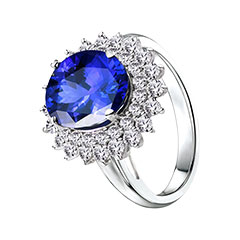 18K金镶嵌钻石戒指